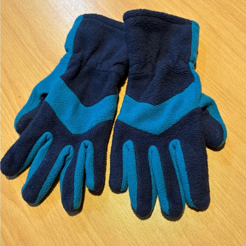 Target Kids Fleece Glove - Navy and Teal